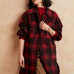 Banana Republic Plaid Shacket (Worn once)